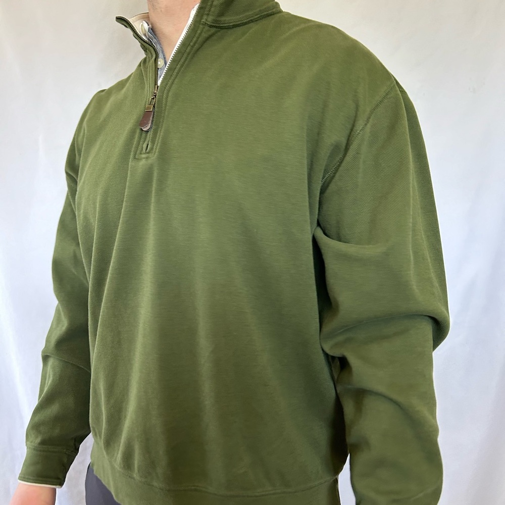 Orvis Olive Green Half Zip
